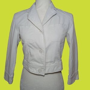 Kenneth Cole light corduroy cream jacket Size 2
